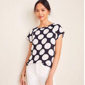 Ann Taylor Polka Dot Blouse